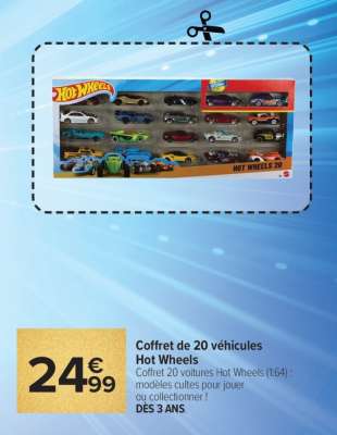 Coffret de 20 véhicules Hot Wheels