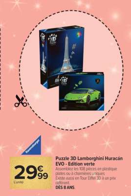 Puzzle 3D Lamborghini Huracán EVO - Édition verte