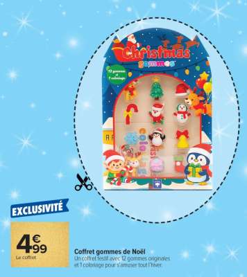 Coffret gommes de Noël