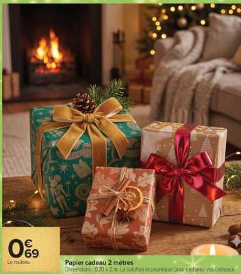 Papier Cadeau 2 Mètres