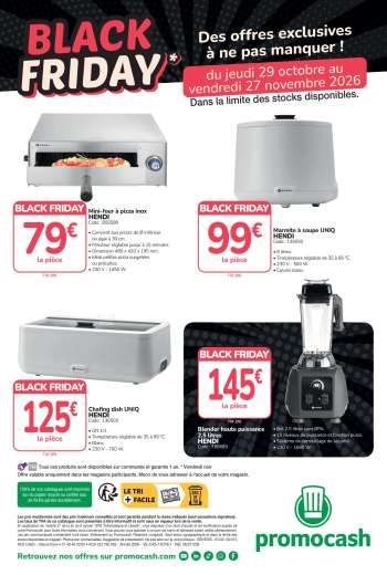 Catalogue Promocash - 29/10/2026 - 27/11/2026.