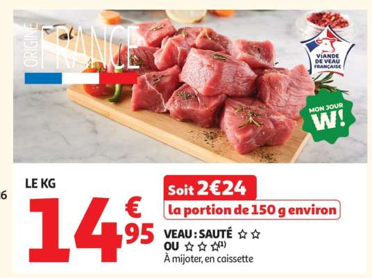 Veau : Sauté***