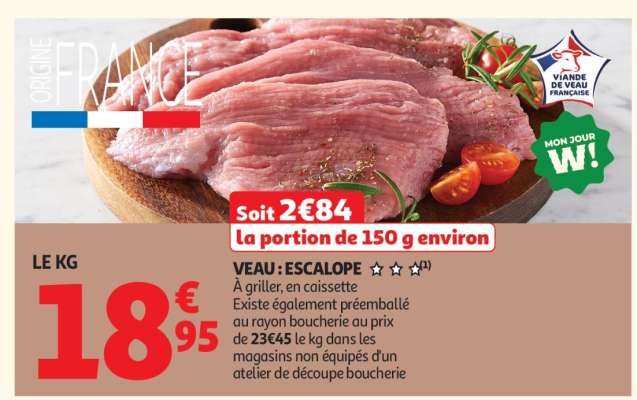 Veau : Escalope***