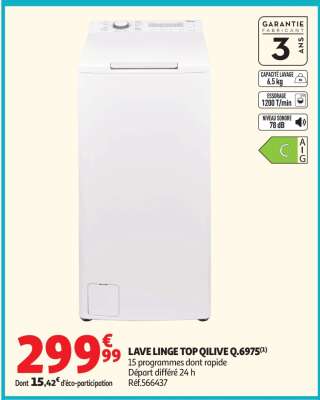 LAVE LINGE TOP QILIVE Q.6975