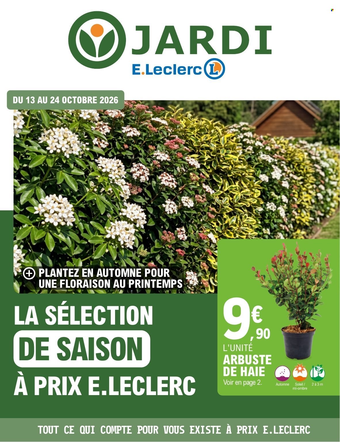 Catalogue E.Leclerc - 13/10/2026 - 24/10/2026. Page 1