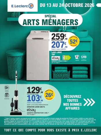 Catalogue E.Leclerc - 13/10/2026 - 24/10/2026.