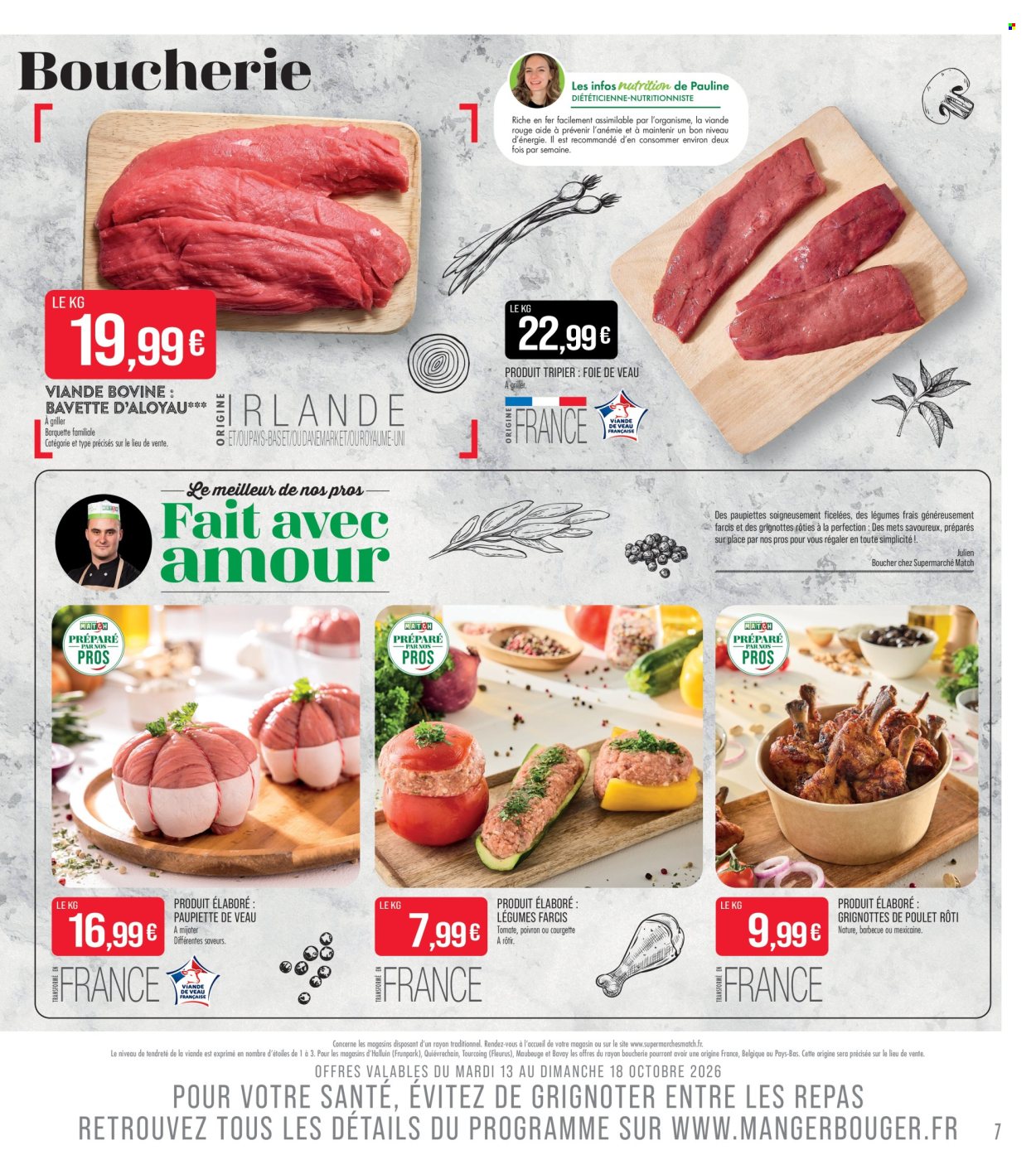 Catalogue Supermarché Match - 13/10/2026 - 25/10/2026. Page 7