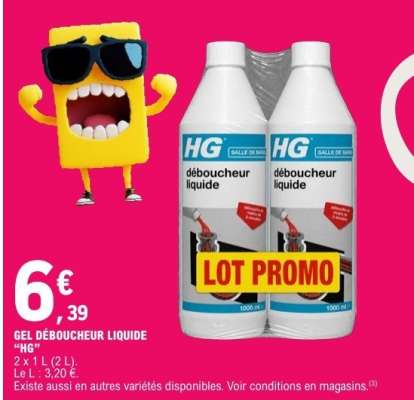 GEL DÉBOUCHEUR LIQUIDE "HG"