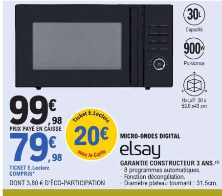 MICRO-ONDES DIGITAL elsay