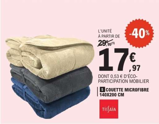 COUETTE MICROFIBRE 140X200 CM