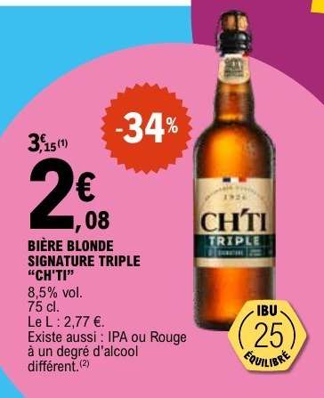 BIÈRE BLONDE SIGNATURE TRIPLE “CH’TI”