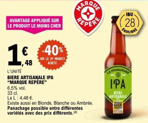 BIERE ARTISANALE IPA "MARQUE REPÈRE"