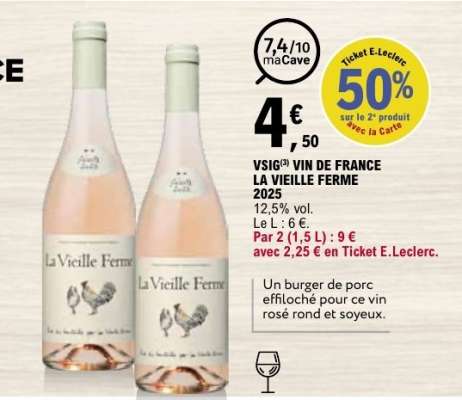 VSIG VIN DE FRANCE LA VIEILLE FERME 2025