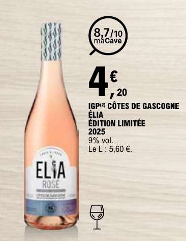 IGP CÔTES DE GASCOGNE ÉLIA ÉDITION LIMITÉE 2025