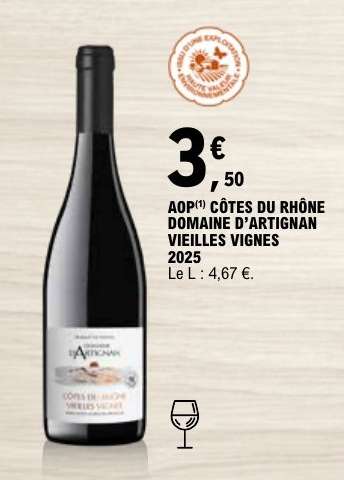 AOP CÔTES DU RHÔNE DOMAINE D’ARTIGNAN VIEILLES VIGNES 2025