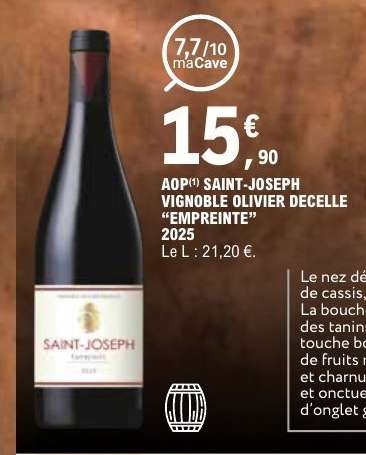 AOP Saint-Joseph Vignoble Olivier Decelle 'Empreinte' 2025