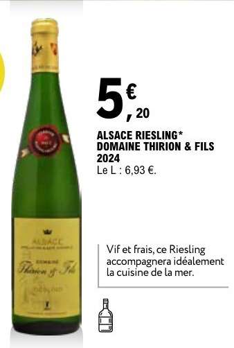 ALSACE RIESLING DOMAINE THIRION & FILS 2024