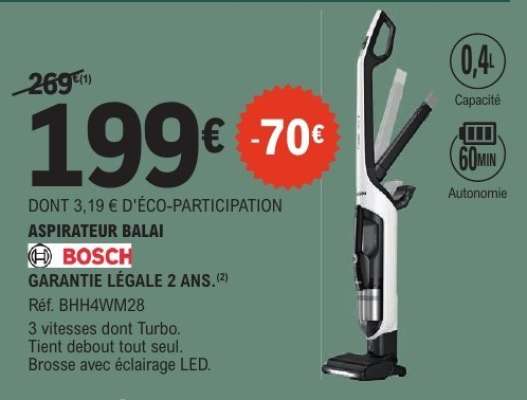Aspirateur Balai Bosch