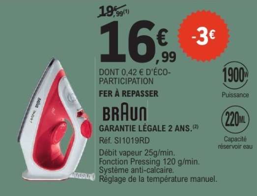 FER A REPASSER BRAUN