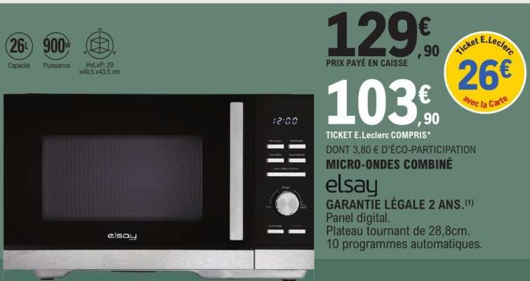 Micro Ondes Combiné 'Elsay'