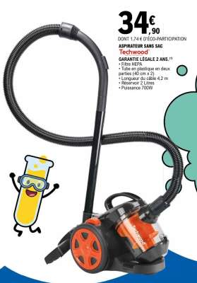 ASPIRATEUR SANS SAC Techwood
