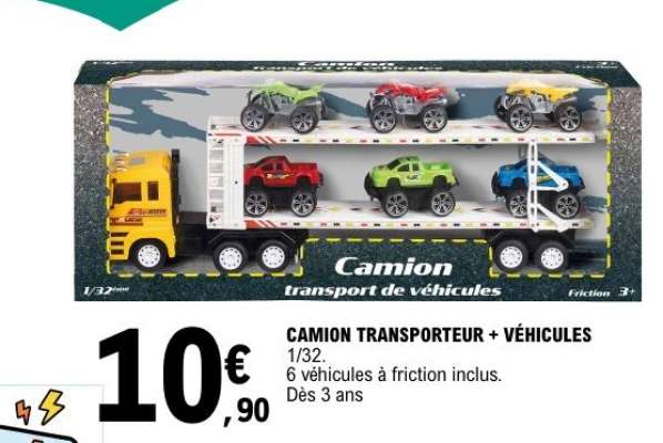 CAMION TRANSPORTEUR + VÉHICULES