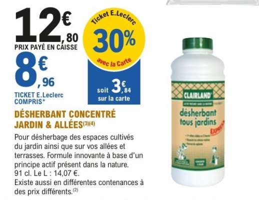 DÉSHERBANT CONCENTRÉ JARDIN & ALLÉES