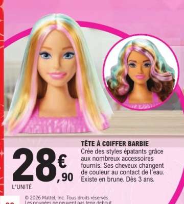 Tête à coiffer Barbie