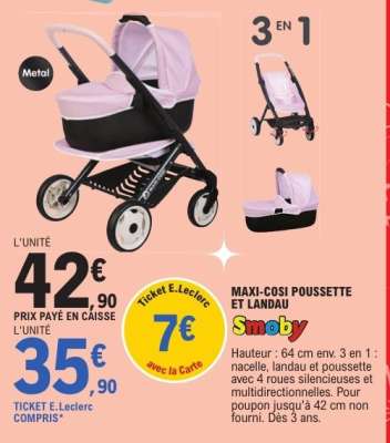 MAXI-COSI POUSSETTE ET LANDAU