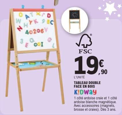 TABLEAU DOUBLE FACE EN BOIS