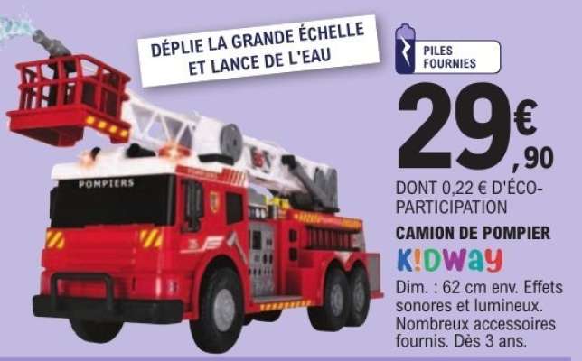 CAMION DE POMPIER KIDWAY
