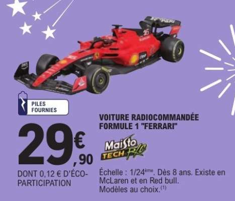 Voiture Radiocommandée Formule 1 "Ferrari"