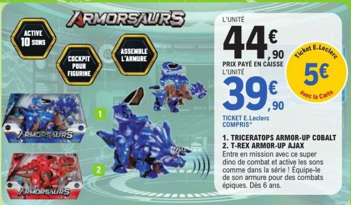 TRICERATOPS ARMOR-UP COBALT / T-REX ARMOR-UP AJAX