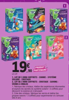Lot de 3 mini coffrets