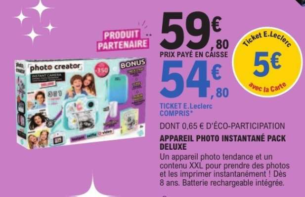 Appareil Photo Instantané - Pack Deluxe