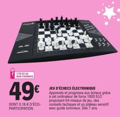 JEU D'ÉCHECS ÉLECTRONIQUE