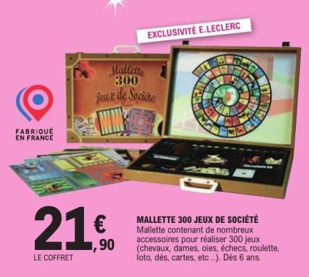 MALLETTE 300 JEUX DE SOCIÉTÉ