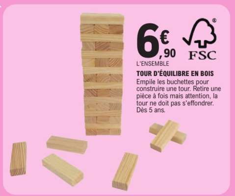 TOUR D'ÉQUILIBRE EN BOIS