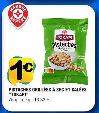 Pistaches grillées à sec et salées "Tokapi"