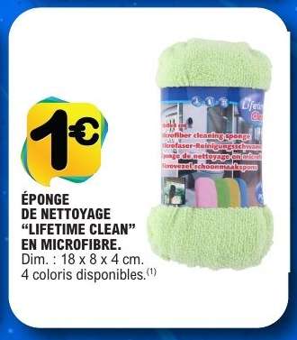ÉPONGE DE NETTOYAGE “LIFETIME CLEAN” EN MICROFIBRE