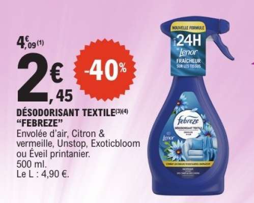 DESODORISANT TEXTILE FEBREZE