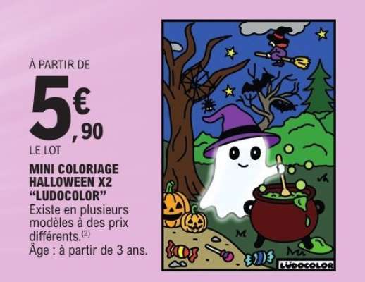 MINI COLORIAGE HALLOWEEN X2 “LUDOCOLOR”
