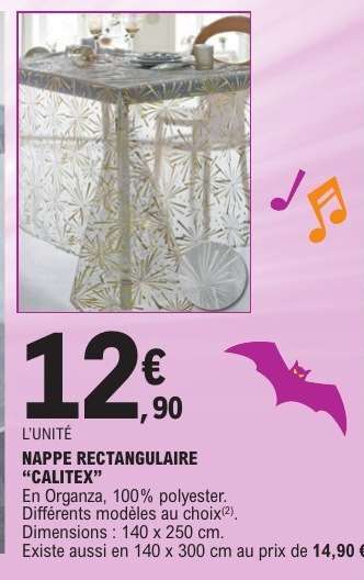 NAPPE RECTANGULAIRE CALITEX