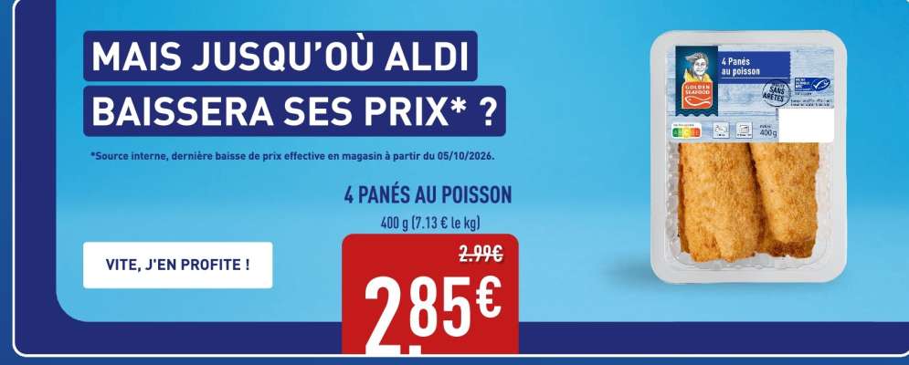 4 PANÉS AU POISSON