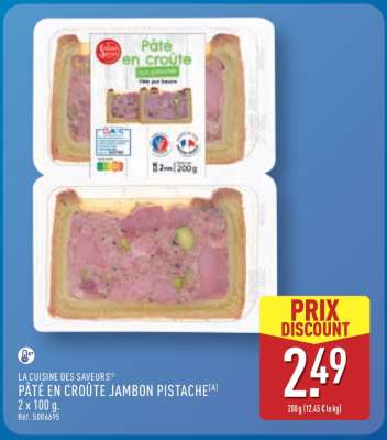 PÂTÉ EN CROÛTE JAMBON PISTACHE