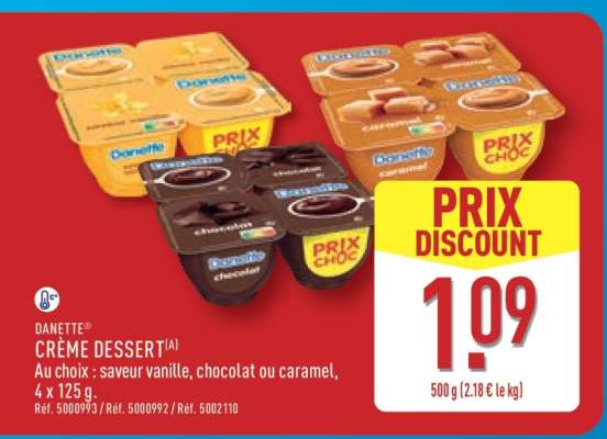 DANETTE Crème dessert