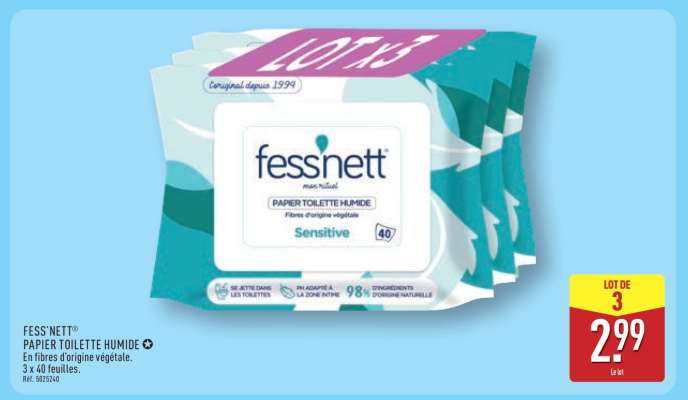 FESS'NETT Papier toilette humide
