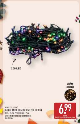 HOME CREATION® GUIRLANDE LUMINEUSE 200 LED