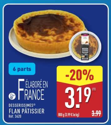 DESSERISSIMES® FLAN PÂTISSIER