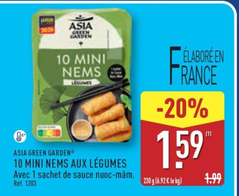 ASIA GREEN GARDEN® 10 MINI NEMS AUX LÉGUMES